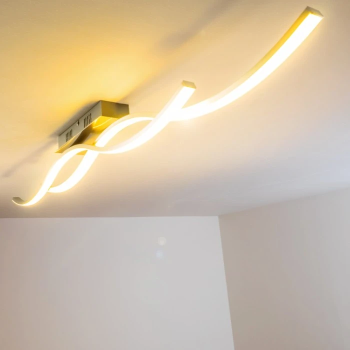 Hofstein Deckenleuchte Brindisi LED Stahl gebürstet, 1-flammig 24 Hofstein Deckenleuchte Brindisi LED Stahl gebürstet, 1-flammig – Bild 24