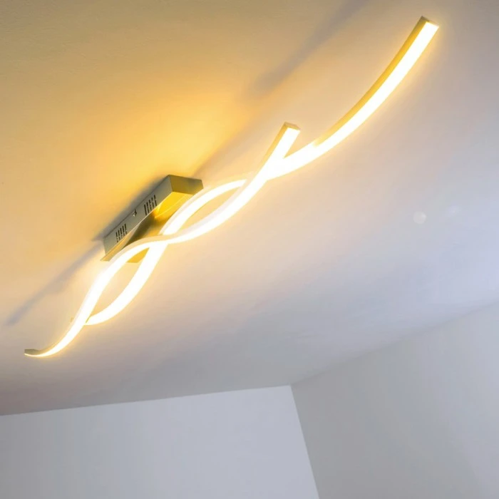 Hofstein Deckenleuchte Brindisi LED Stahl gebürstet, 1-flammig 4 Hofstein Deckenleuchte Brindisi LED Stahl gebürstet, 1-flammig – Bild 4