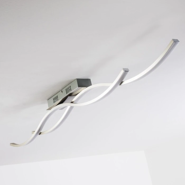 Hofstein Deckenleuchte Brindisi LED Stahl gebürstet, 1-flammig 33 Hofstein Deckenleuchte Brindisi LED Stahl gebürstet, 1-flammig – Bild 33