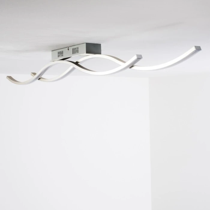 Hofstein Deckenleuchte Brindisi LED Stahl gebürstet, 1-flammig 8 Hofstein Deckenleuchte Brindisi LED Stahl gebürstet, 1-flammig – Bild 8