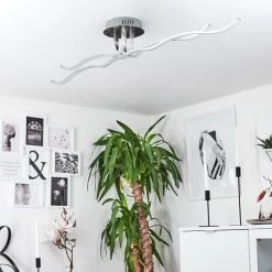 Hofstein Deckenleuchte CORATO LED Nickel-Matt, 1-flammig -LED Leuchten Verkäufe 2022 deckenleuchte corato h169811 do3 11