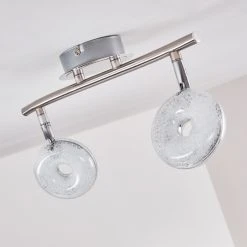 Hofstein Deckenleuchte Donot LED Nickel-Matt, 2-flammig -LED Leuchten Verkäufe 2022 deckenleuchte donot h3020913 do2 13