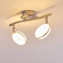 Hofstein Deckenleuchte Donot LED Nickel-Matt, 2-flammig -LED Leuchten Verkäufe 2022 deckenleuchte donot h3020913 do2 14