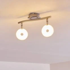 Hofstein Deckenleuchte Donot LED Nickel-Matt, 2-flammig -LED Leuchten Verkäufe 2022 deckenleuchte donot h3020913 do2 18