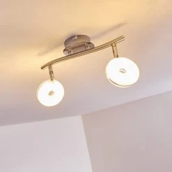 Hofstein Deckenleuchte Donot LED Nickel-Matt, 2-flammig -LED Leuchten Verkäufe 2022 deckenleuchte donot h3020913 do2 2