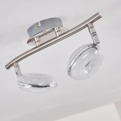 Hofstein Deckenleuchte Donot LED Nickel-Matt, 2-flammig -LED Leuchten Verkäufe 2022 deckenleuchte donot h3020913 do2 5