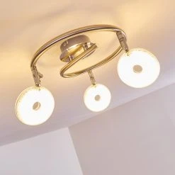 Hofstein Deckenleuchte Donot LED Nickel-Matt, 3-flammig -LED Leuchten Verkäufe 2022 deckenleuchte donot h3020920 do2 5