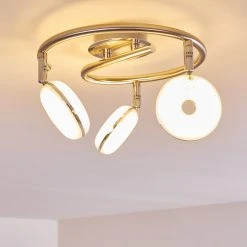 Hofstein Deckenleuchte Donot LED Nickel-Matt, 3-flammig -LED Leuchten Verkäufe 2022 deckenleuchte donot h3020920 do2 6