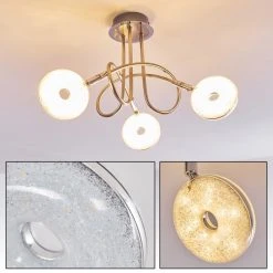 Hofstein Deckenleuchte Donot LED Nickel-Matt, 3-flammig
