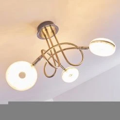 Hofstein Deckenleuchte Donot LED Nickel-Matt, 3-flammig -LED Leuchten Verkäufe 2022 deckenleuchte donot h3020937 do2 13
