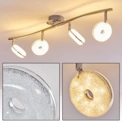 Hofstein Deckenleuchte Donot LED Nickel-Matt, 4-flammig