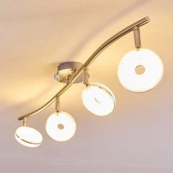Hofstein Deckenleuchte Donot LED Nickel-Matt, 4-flammig -LED Leuchten Verkäufe 2022 deckenleuchte donot h3020944 do2 4