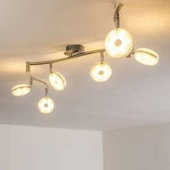 Hofstein Deckenleuchte Donot LED Nickel-Matt, 6-flammig -LED Leuchten Verkäufe 2022 deckenleuchte donot h3020951 do2 11