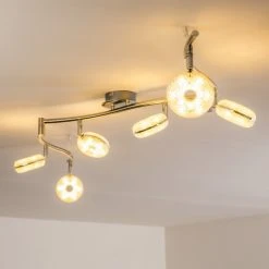 Hofstein Deckenleuchte Donot LED Nickel-Matt, 6-flammig -LED Leuchten Verkäufe 2022 deckenleuchte donot h3020951 do2 12