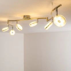 Hofstein Deckenleuchte Donot LED Nickel-Matt, 6-flammig -LED Leuchten Verkäufe 2022 deckenleuchte donot h3020951 do2 8