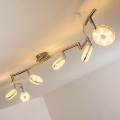 Hofstein Deckenleuchte Donot LED Nickel-Matt, 6-flammig -LED Leuchten Verkäufe 2022 deckenleuchte donot h3020951 do2 9