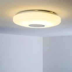 Hofstein Deckenleuchte Hemlo LED Wei&szlig;, 1-flammig, Fernbedienung, Farbwechsler -LED Leuchten Verkäufe 2022 deckenleuchte hemlo h3001332 10