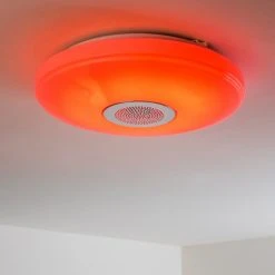 Hofstein Deckenleuchte Hemlo LED Wei&szlig;, 1-flammig, Fernbedienung, Farbwechsler -LED Leuchten Verkäufe 2022 deckenleuchte hemlo h3001332 11