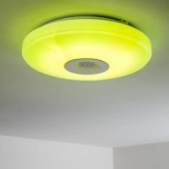 Hofstein Deckenleuchte Hemlo LED Wei&szlig;, 1-flammig, Fernbedienung, Farbwechsler -LED Leuchten Verkäufe 2022 deckenleuchte hemlo h3001332 15