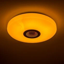 Hofstein Deckenleuchte Hemlo LED Wei&szlig;, 1-flammig, Fernbedienung, Farbwechsler -LED Leuchten Verkäufe 2022 deckenleuchte hemlo h3001332 21