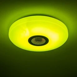 Hofstein Deckenleuchte Hemlo LED Wei&szlig;, 1-flammig, Fernbedienung, Farbwechsler -LED Leuchten Verkäufe 2022 deckenleuchte hemlo h3001332 22