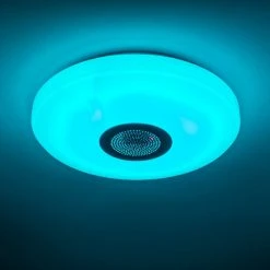 Hofstein Deckenleuchte Hemlo LED Wei&szlig;, 1-flammig, Fernbedienung, Farbwechsler -LED Leuchten Verkäufe 2022 deckenleuchte hemlo h3001332 23