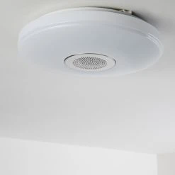 Hofstein Deckenleuchte Hemlo LED Wei&szlig;, 1-flammig, Fernbedienung, Farbwechsler -LED Leuchten Verkäufe 2022 deckenleuchte hemlo h3001332 25