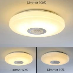 Hofstein Deckenleuchte Hemlo LED Wei&szlig;, 1-flammig, Fernbedienung, Farbwechsler -LED Leuchten Verkäufe 2022 deckenleuchte hemlo h3001332 3