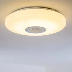 Hofstein Deckenleuchte Hemlo LED Wei&szlig;, 1-flammig, Fernbedienung, Farbwechsler -LED Leuchten Verkäufe 2022 deckenleuchte hemlo h3001332 7