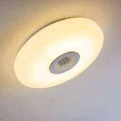 Hofstein Deckenleuchte Hemlo LED Wei&szlig;, 1-flammig, Fernbedienung, Farbwechsler -LED Leuchten Verkäufe 2022 deckenleuchte hemlo h3001332 8