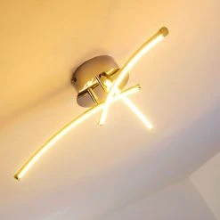 Hofstein Deckenleuchte Hotchkiss LED Chrom, 1-flammig -LED Leuchten Verkäufe 2022 deckenleuchte hotchkiss h3003886 2