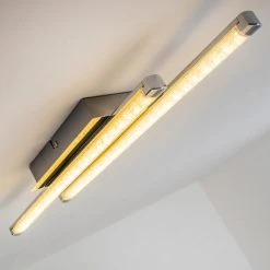 Hofstein Deckenleuchte Iskut LED Chrom, 2-flammig -LED Leuchten Verkäufe 2022 deckenleuchte iskut h3000731 8