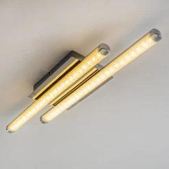 Hofstein Deckenleuchte Iskut LED Chrom, 2-flammig -LED Leuchten Verkäufe 2022 deckenleuchte iskut h3000731 9