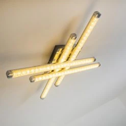 Hofstein Deckenleuchte Iskut LED Chrom, 4-flammig -LED Leuchten Verkäufe 2022 deckenleuchte iskut h3000755 11