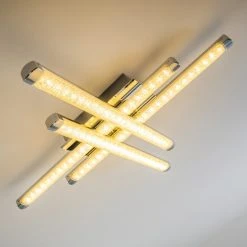 Hofstein Deckenleuchte Iskut LED Chrom, 4-flammig -LED Leuchten Verkäufe 2022 deckenleuchte iskut h3000755 12