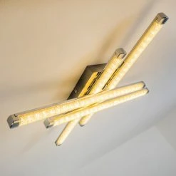 Hofstein Deckenleuchte Iskut LED Chrom, 4-flammig -LED Leuchten Verkäufe 2022 deckenleuchte iskut h3000755 13