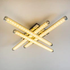 Hofstein Deckenleuchte Iskut LED Chrom, 4-flammig -LED Leuchten Verkäufe 2022 deckenleuchte iskut h3000755 2