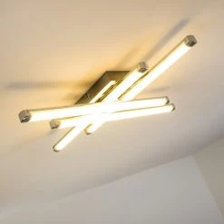 Hofstein Deckenleuchte Iskut LED Chrom, 4-flammig -LED Leuchten Verkäufe 2022 deckenleuchte iskut h3000755 7