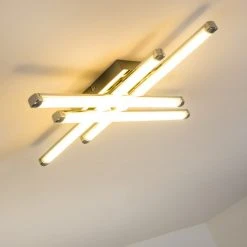 Hofstein Deckenleuchte Iskut LED Chrom, 4-flammig -LED Leuchten Verkäufe 2022 deckenleuchte iskut h3000755 9