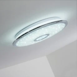 Hofstein Deckenleuchte Jamton LED Chrom, 1-flammig, Fernbedienung -LED Leuchten Verkäufe 2022 deckenleuchte jamton h3020296 14