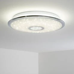 Hofstein Deckenleuchte Jamton LED Chrom, 1-flammig, Fernbedienung -LED Leuchten Verkäufe 2022 deckenleuchte jamton h3020296 5