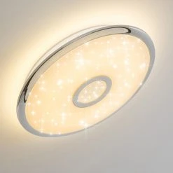 Hofstein Deckenleuchte Jamton LED Chrom, 1-flammig, Fernbedienung -LED Leuchten Verkäufe 2022 deckenleuchte jamton h3020296 6