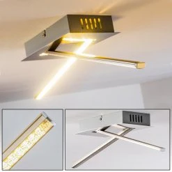 Hofstein Deckenleuchte Jatuni LED Nickel-Matt, 1-flammig