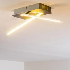 Hofstein Deckenleuchte Jatuni LED Nickel-Matt, 1-flammig -LED Leuchten Verkäufe 2022 deckenleuchte jatuni h3021002 do2 8