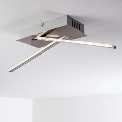 Hofstein Deckenleuchte Jatuni LED Nickel-Matt, 1-flammig -LED Leuchten Verkäufe 2022 deckenleuchte jatuni h3021002 do2 9