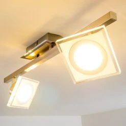 Hofstein Deckenleuchte Kolari LED Nickel-Matt, Chrom, 2-flammig -LED Leuchten Verkäufe 2022 deckenleuchte kolari h3007075 10