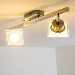 Hofstein Deckenleuchte Kolari LED Nickel-Matt, Chrom, 2-flammig -LED Leuchten Verkäufe 2022 deckenleuchte kolari h3007075 5