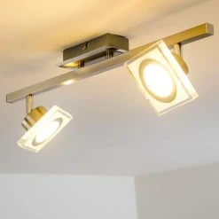 Hofstein Deckenleuchte Kolari LED Nickel-Matt, Chrom, 2-flammig -LED Leuchten Verkäufe 2022 deckenleuchte kolari h3007075 6