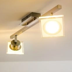 Hofstein Deckenleuchte Kolari LED Nickel-Matt, Chrom, 2-flammig -LED Leuchten Verkäufe 2022 deckenleuchte kolari h3007075 8
