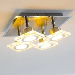 Hofstein Deckenleuchte Kolari LED Nickel-Matt, Chrom, 4-flammig -LED Leuchten Verkäufe 2022 deckenleuchte kolari h3007112 10